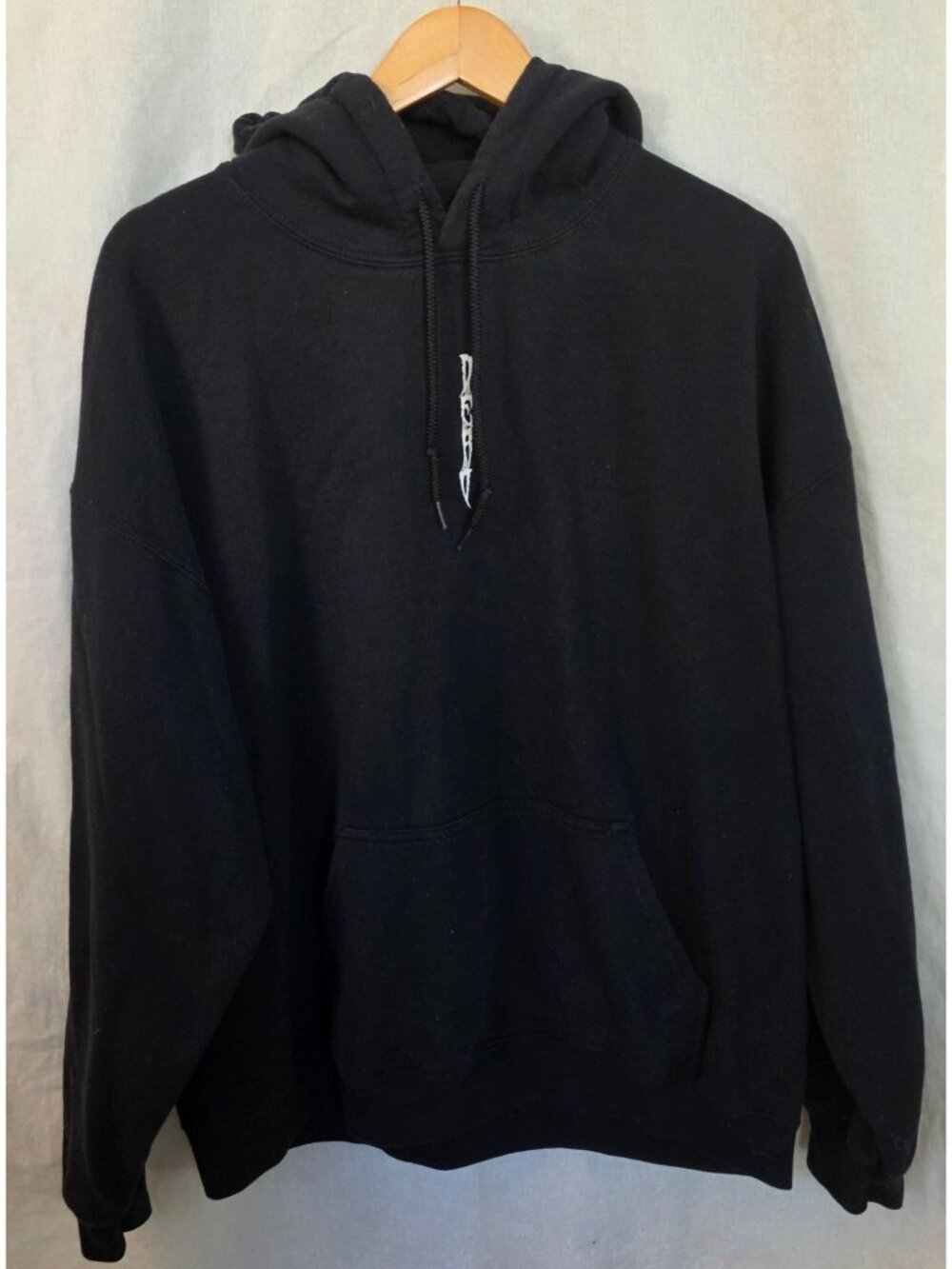 VTWIN Paranormal Black Pullover Hoodie Spider Graphic Goth Streetwear Oversized